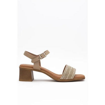 5352 Taupe - HEEL SANDALS SS24 • WOMEN SHOES