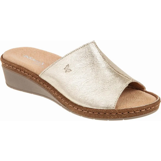 591 - 24005 Gold - SLIDES COMFORT • SS24 WOMEN SHOES