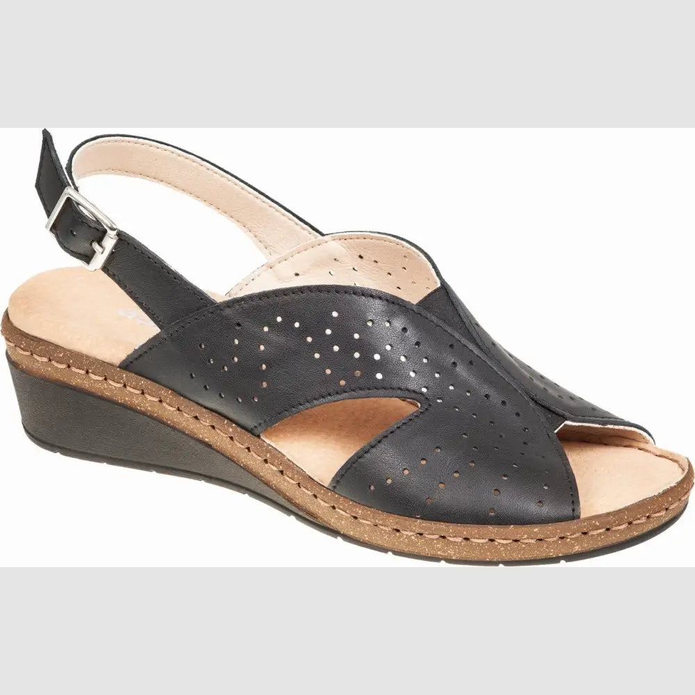 591-26019 Black - SANDALS - COMFORT • SS26 • WOMEN SHOES