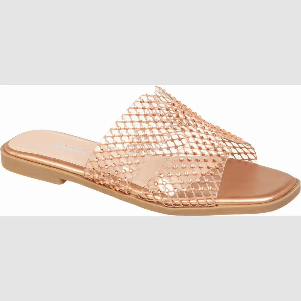 822-26002 Gold - SLIDES - SS26 • WOMEN SHOES