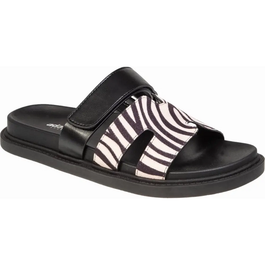 822-26005 Zebra - SLIDES - AW26/27 • WOMEN SHOES