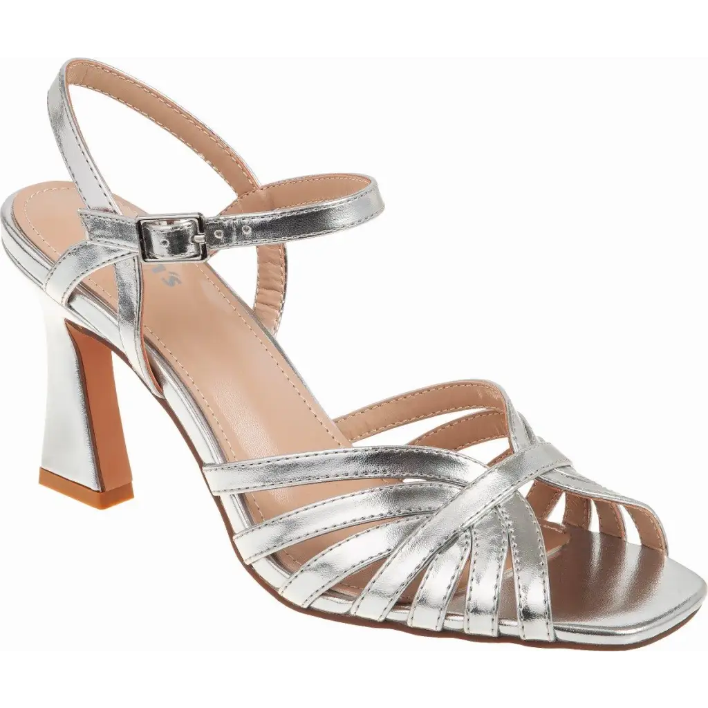 829 - 24004 Silver - HEEL SANDALS - SS24 • WOMEN SHOES