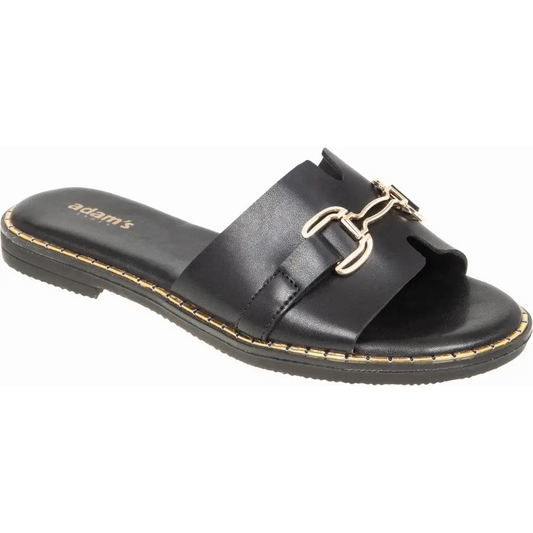 829-25001 Black - SLIDES - ss25 • WOMEN SHOES