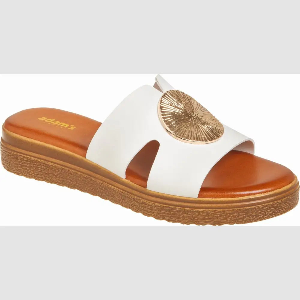 829-26019 White - SLIDES - SS26 • WOMEN SHOES