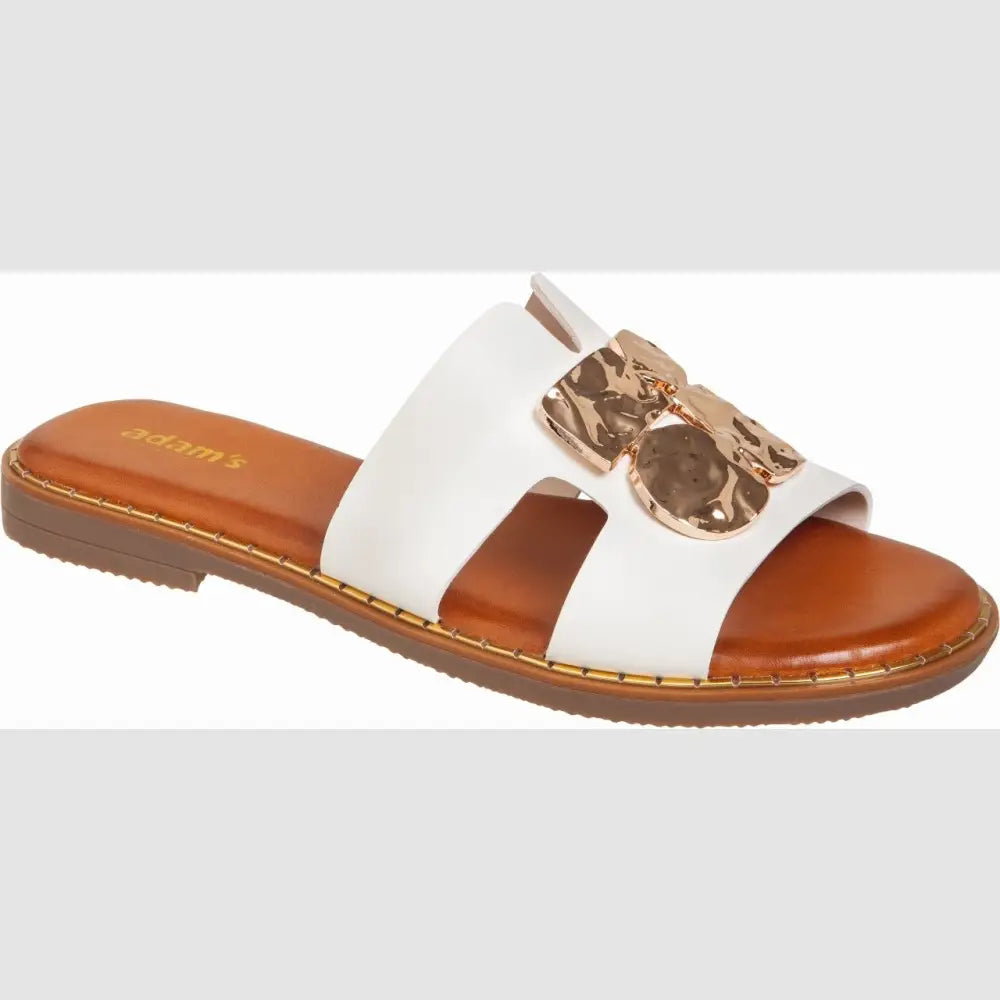 829-26026 White - SLIDES - SS26 • WOMEN SHOES