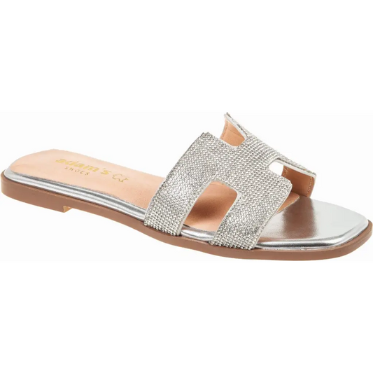 848 - 24018 Silver - SLIDES SS24 • WOMEN SHOES