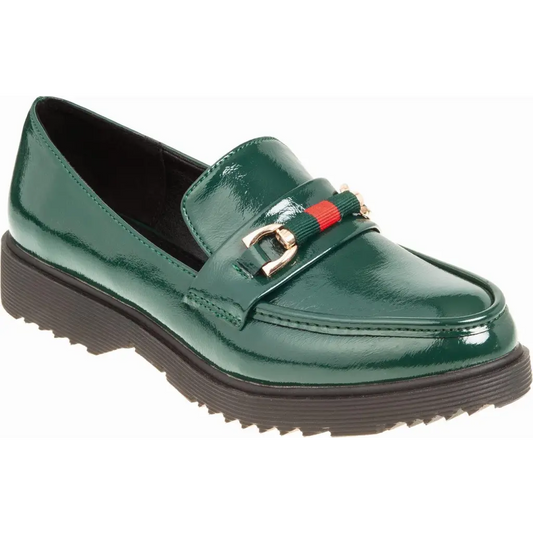 848-24548 Green - LOAFERS - AW24/25 • WOMEN SHOES