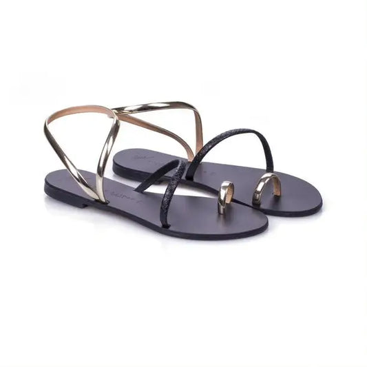 963t Gold Black - SANDALS - SS23 • WOMEN SHOES