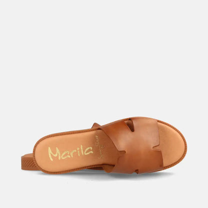 Ankara Camel - SLIDES - SS24 • WOMEN SHOES