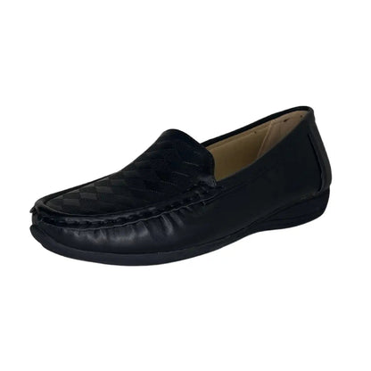 1005-6 BLACK - MOCASSINS