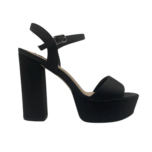 52813 BLACK - HEEL SANDALS