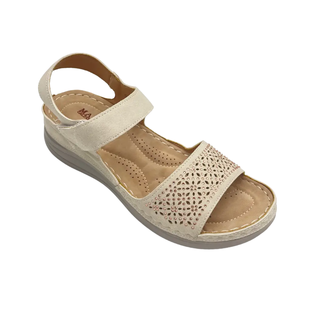 96283 BEIGE - SANDALS