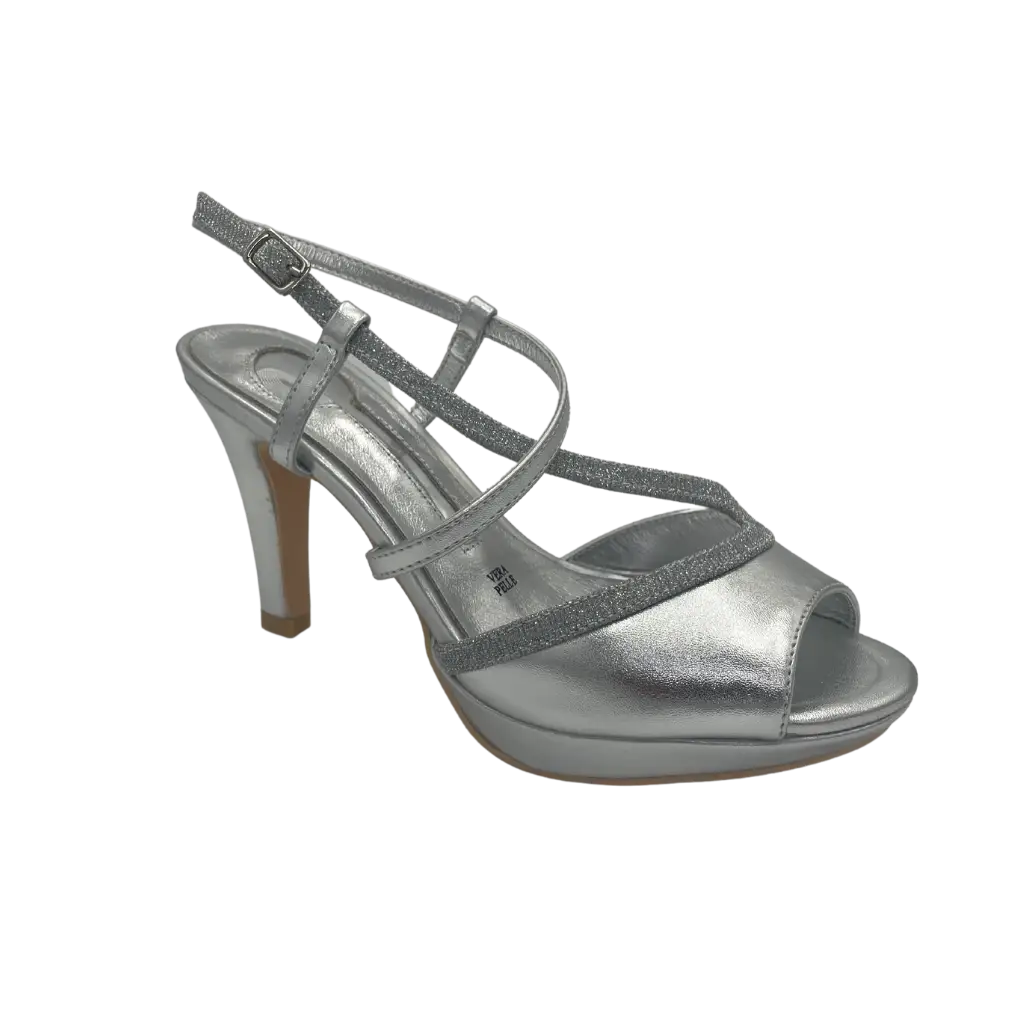 E83 SILVER - HEEL SANDALS