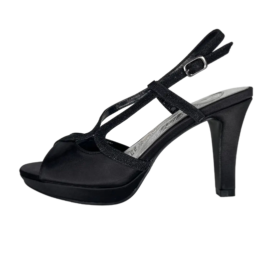 E93 BLACK - HEEL SANDALS