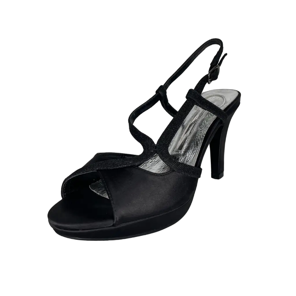 E93 BLACK - HEEL SANDALS