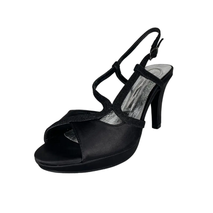 E93 BLACK - HEEL SANDALS