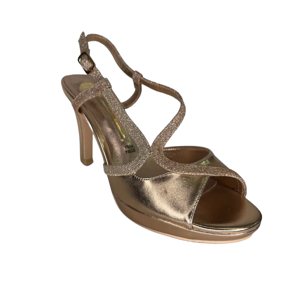 E93 NUDE / BRONZE - HEEL SANDALS