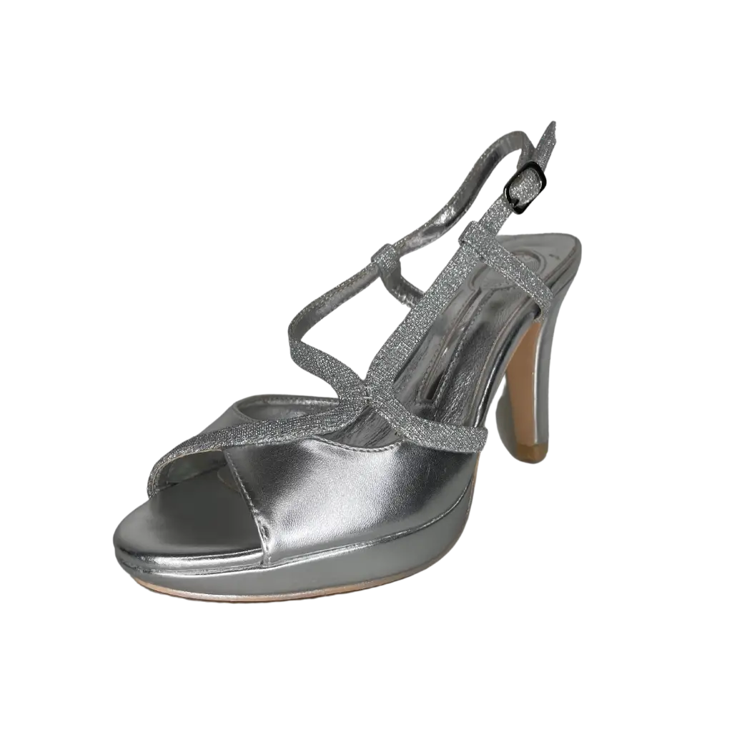 E93 SILVER - HEEL SANDALS