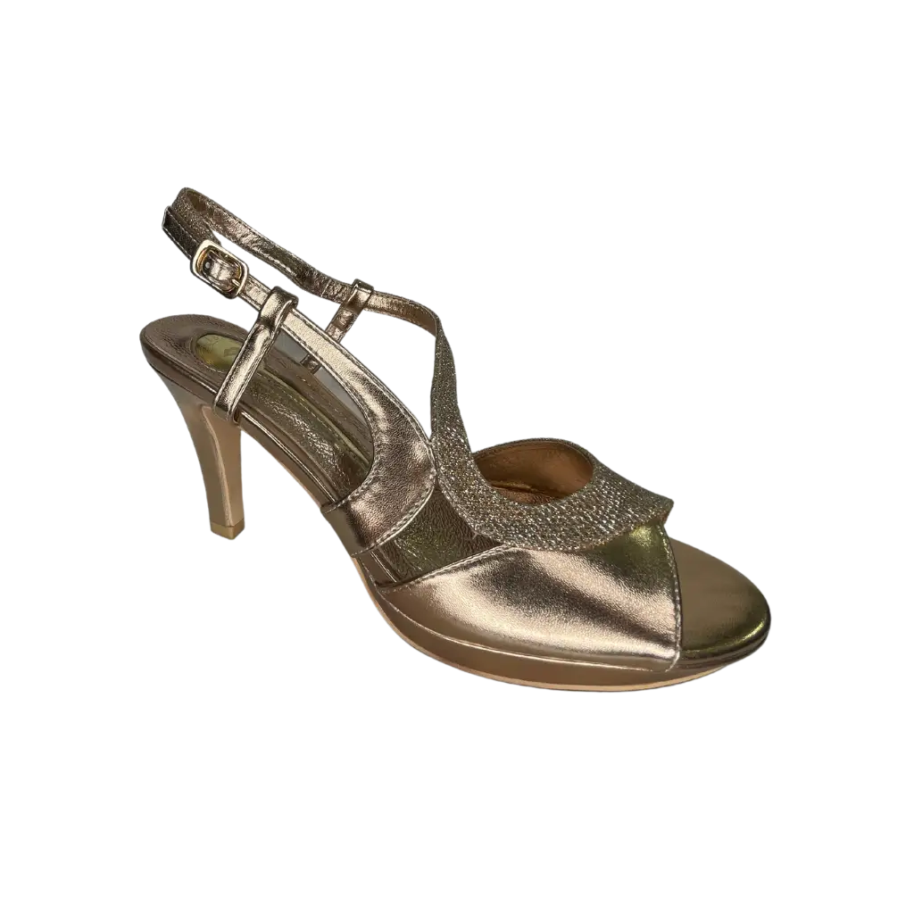 E95 NUDE / BRONZE - HEEL SANDALS