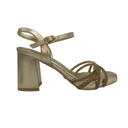 FB84 GOLD - HEEL SANDALS