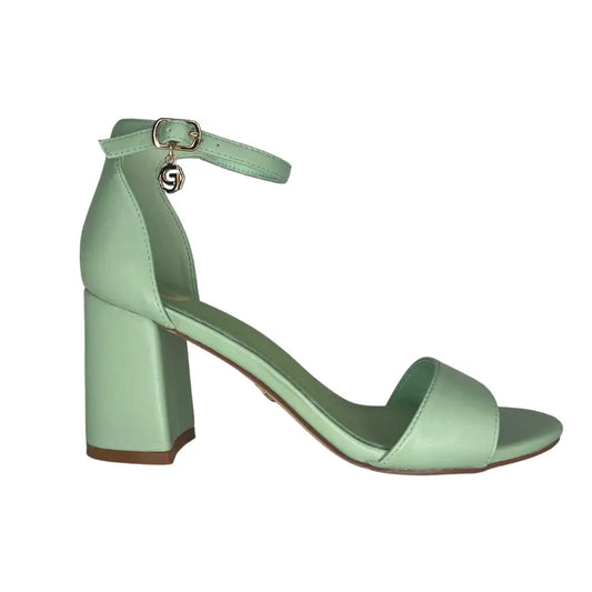 GD811 GREEN - HEEL SANDALS