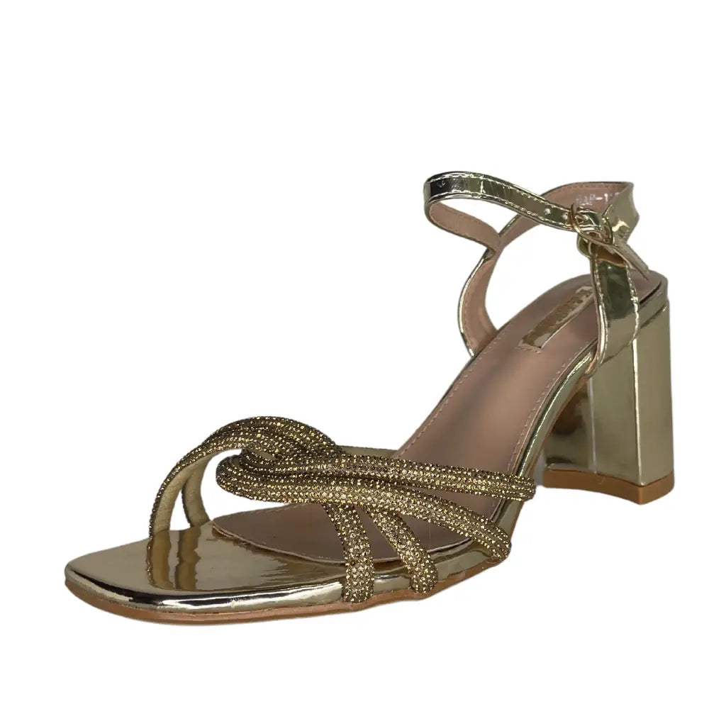 NAP-1137 GOLD - HEEL SANDALS