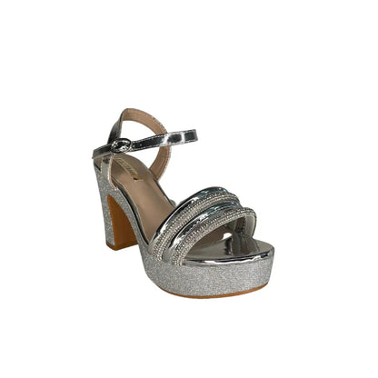 NAP-1161 SILVER - HEEL SANDALS