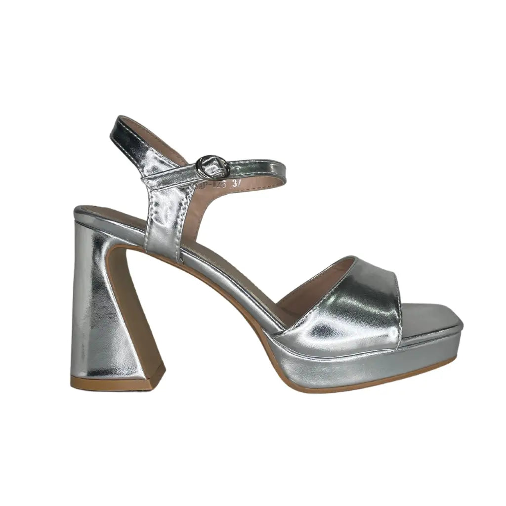 NAP-WZ6 SILVER - HEEL SANDALS