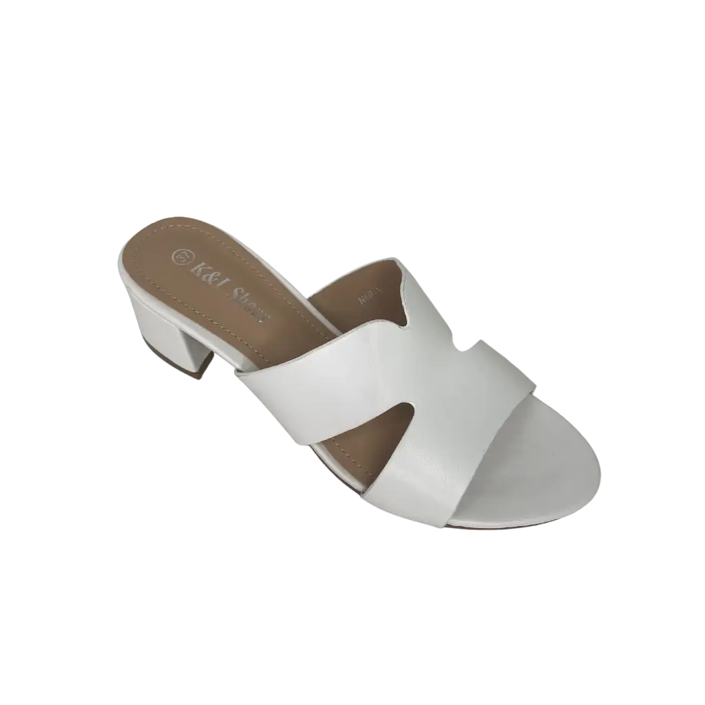 NAP-Y12 WHITE - HEEL SANDALS